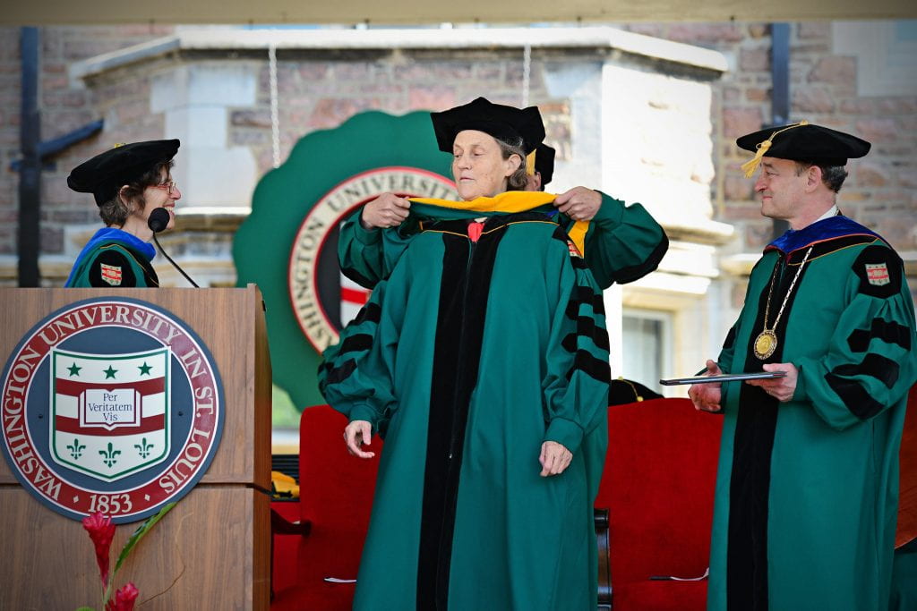 Temple Grandin receives her honorary degree